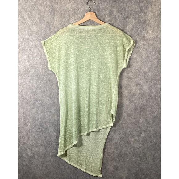 Johnny Was Small Paul & Greta Asymmetrical Hem 100% Linen Tunic Flowy Boho Chic - Picture 3 of 11